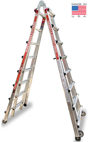 Euro Alta MT 17 Skyscraper 9ft to 32ft Aluminium ladder - Height Adjus –  LadderTerminal