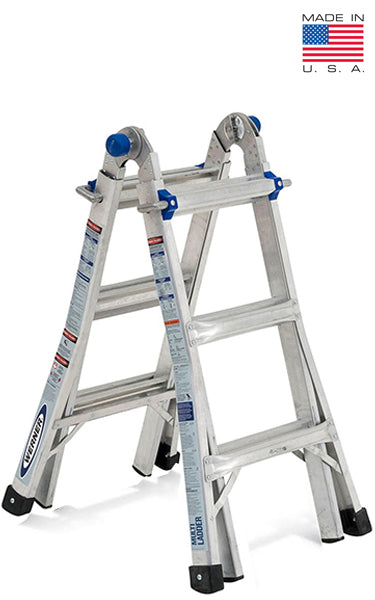 Werner USA MT Series Model 13 3ft to 12ft Aluminium Step ladder Multi folding 24 in 1
