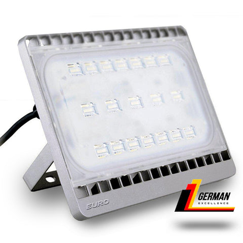 Euro Smartbright 70W = 500W LED Outdoor Flood Light - German Excellence - White Focus - Waterproof IP65 - Lens high power smd led - 70 Watt 240V 50,000 Hours Long - Worlds best LED flood light