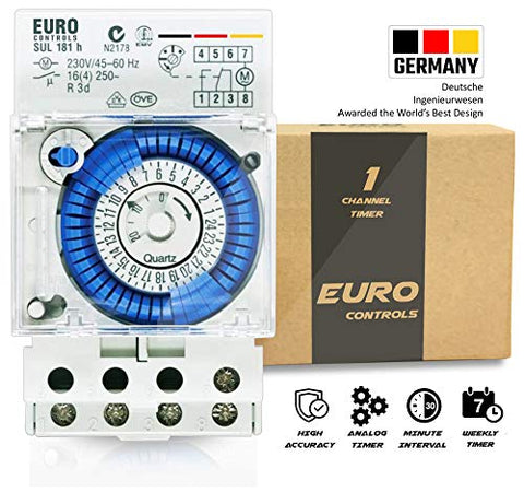 Euro Analog Timer programmable Time Switch 24 hour German Sul181h Controller
