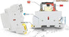 EuroControls Euro Modular Power Contactor ECMC Series - Volts 230 AC - Copper coil heavy duty - Low switching noise - Din mounting compact size - fits in MCB Distribution box (18A 2NO 2Pole 230v)