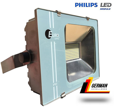 Amazon import - Euro Tempo Led Flood light 120W = 1000W - Philips LED Chip - White Focus - Waterproof IP65 - IK07 - 4kv surge protected - Instant Heat Sink Technology - Multi angle mounting bracket