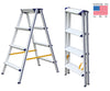 Euro Handy Step Stool 4 ft 2 in 1 Aluminum Ladder cum Stool - Made in USA