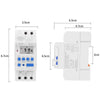 Euro EDT900 Din Type Digital Timer 200 to 250 volt German Excellence - 16 Amps - Replaceable battery - 16 ON / OFF Program for Daily/Weekly & Countdown operations - 1 C/O - DIN Rail Mounting