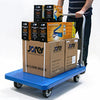 Amazon import - Euro Portable Hand Trolley - PVC 3 x 2 ft - Made in USA - Heavy Duty 400kg rated - Collapsible Hand Rail - Durable Noiseless Sillicon Wheels