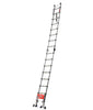 Euro Double Telescopic Aluminium ladder 5 meter (16.6 feet) - Stores at 3.5 feet - A Frame 8.6 feet - Wall Support 16.6 feet - New Tip n Glide Wheel kit , Mag Hinge & Dual Ultra Stabilizer - Ultra portable