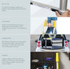 Amazon import - [SALE] Euro Telescopic Aluminium ladder 2.9 mtr (9.5 feet) - Stores at 2.5 feet -Made in USA - Ultra Portable