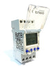 Euro Din Type - 2 CHANNEL - Digital Timer Controller Switch - EDT822 - Programmable for Daily/ Weekly/ Cyclic/ Pulse/ Holiday/ Random Modes -DIN Rail Mounting-Two relays to control two outputs individually -PIN code lock