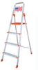 Euro Household Aluminium 4 Step ladder  - Made in Usa - Orange - Ultra light weight