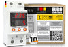 Euro EVP71R German Excellence Automatic Adjustable Over/Under Voltage/Over Current Protector with Auto Recovery Switch - Voltage & Amp Meter - Din Rail Mount - Single Phase - 100 to 400 Volt