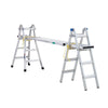 Euro Alta MT22 5ft to 20ft Aluminium ladder - Height Adjustable 24 ladders in 1 -Wheel kit - Aerospace Grade Aluminium