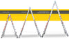 Euro Alta MTX15 8ft to 28ft Aluminium ladder - Height Adjustable 24 ladders in 1 -Wheel kit - Aerospace Grade Aluminium