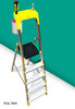 Euro ECOx 5 Step ladder - Tool Tray - Aerospace Grade Ultralight Aluminium - Heavy duty platform Aluminium Ladder