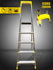 Euro ECOx 5 Step ladder - Tool Tray - Aerospace Grade Ultralight Aluminium - Heavy duty platform Aluminium Ladder