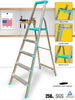 Euro Pro Household Aluminium Step ladder 4 Steps  - Made in Usa -Turquoise - Tool Tray - Ultra light weight