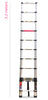 Euro Telescopic Aluminium Ladder 2.9 Mtr (9.6 Feet) - Stores At 3 Feet - Aerospace Aluminium - Red Que step -Tele Tech- Portable - Soft Close