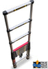 Euro Telescopic Aluminium Ladder 2.9 Mtr (9.6 Feet) - Stores At 3 Feet - Aerospace Aluminium - Red Que step -Tele Tech- Portable - Soft Close