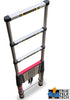 Euro Telescopic Aluminium Ladder 3.8 Mtr (13 Feet) - Stores At 3 Feet - Aerospace Aluminium - Red Que step -Tele Tech- Portable - Soft Close