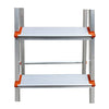 Euro Household Aluminium 7 Step ladder  - Made in Usa - Orange - Ultra light weight