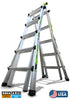 Euro SnapLock Made in USA Alta MT 22 - 5 ft to 20 ft Aluminium Multipurpose ladder - Extra Heavy Duty - Snap Locking - Wheel Kit - Palm buttons