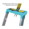 Euro Pro Household Aluminium Step ladder 6 Steps  - Made in Usa -Turquoise - Tool Tray - Ultra light weight