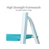 Euro Pro Household Aluminium Step ladder 6 Steps  - Made in Usa -Turquoise - Tool Tray - Ultra light weight