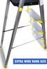 Werner Made in USA 8 Step Aluminium Ladder - Heavy Duty - Tool Tray - Extra Wide Rung - Aerospace Aluminium - Top seller (World No.1 in ladders)