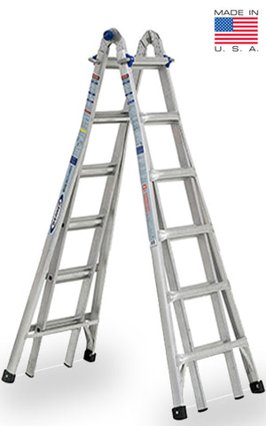 Sonnewelt Telescopische ladder van 3,8 m (1,9 1,9 m), antislip aluminium ladder, belastbaar tot 150 kg, uitschuifbare ladder, aluminium ladder met draaggreep, multifunctionele ladder Sonnewelt Telescopische ladder van 3,8 m (1,9 1,9 m), antislip aluminium ladder, belastbaar tot 150 kg, uitschuifbare ladder, aluminium ladder met draaggreep, multifunctionele ladder