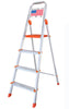 Euro Household Aluminium 4 Step ladder  - Made in Usa - Orange - Ultra light weight